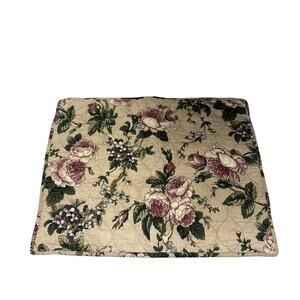 Pottery Barn Adelise Reversible Floral Cotton  Linen Standard Sham